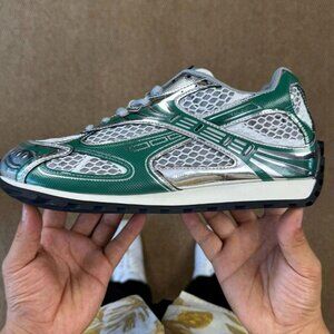 Bottega Veneta Orbit “Silver Green"